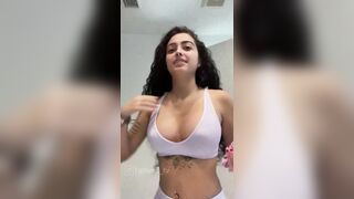 Malu Trevejo Nude Titty Shaking Teasing Video Leaked