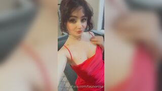 Mia Alves Teasing in Red Dress Video Leaked
