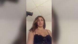 Gorgeous french girl showing her boobs on periscope