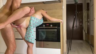 Cumforkate - Banged Her From Behind And Cum Inside While She Was Cooking Pasta