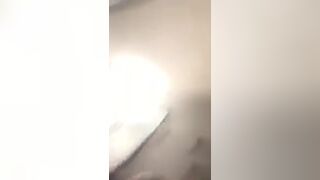 Sexy drunk on periscope in the bath tube