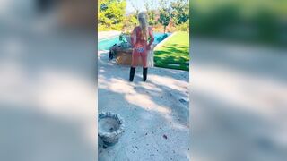 Britney Spears Teasing While Wearing Bikini Outdoor Video