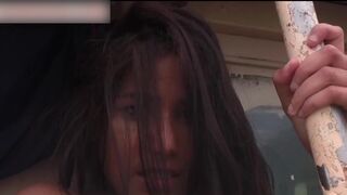 Poonam Pandey Indian Fishergirl Teasing In A Boat Video