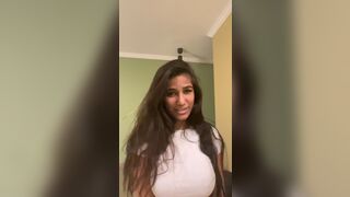 Poonampandeytv Big Tit Indian Teasing While Streaming Video