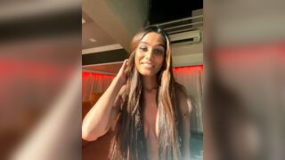 Poonampandeytv Long Hair Indian Teasing Her Nipples Video