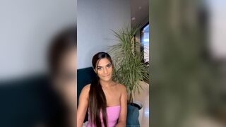 Poonam Pandey Desi Babe Wearing Towel While Streaming OnlyFans Video