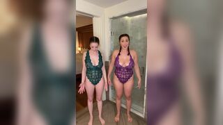 Two Big Titty Sluts Getting Naked Tiktok Video