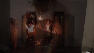 Mia Melano Naked Sloppy Blowjob Fireplace Video Leaked