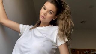 Ashley Tervort Titties See Through Wet Shirt Video Leaked