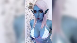 Jessicanigri Shaking her Big Tits in Avatar Effect Video