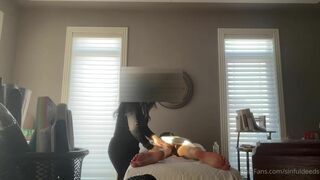 Sinfuldeeds Masseur Deeply Sucks her Customer's Cock While Giving Massage Onlyfans Video