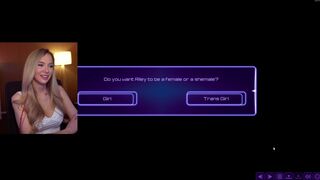 Bebahan AKA Hannah Blonde Streamer Playing Lust Element Sex Game Video