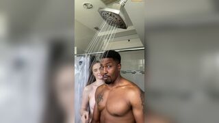 Hazel moore Cute Wife Have Fun In The Shower With BBC OnlyFans Video
