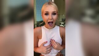 Allie_dunn Pretty Blondie Teasing With Her Massive Tits OnlyFans Video