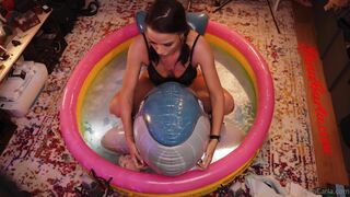 Gina Carla Nasty Milf In The Baby Pool Teasing With Hot Ass ASMR Leaked Video