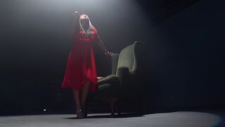 Jenaveve Jolie - Slinky Red Dress Solo Play Leaked Video