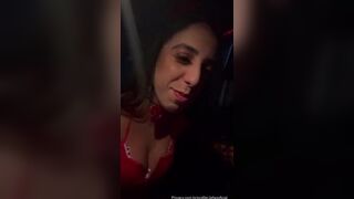 Ligia Mayara suckling and fucking with black man in the moving car