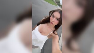 Sophie Sexy Girl Down Blouse Teasing Outdoor OnlyFans Video
