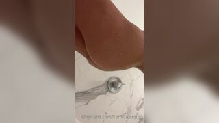 Camilla Araujo Fully Naked Taking A Shower Squeezing Boobs And Showing Booty Onlyfans Video