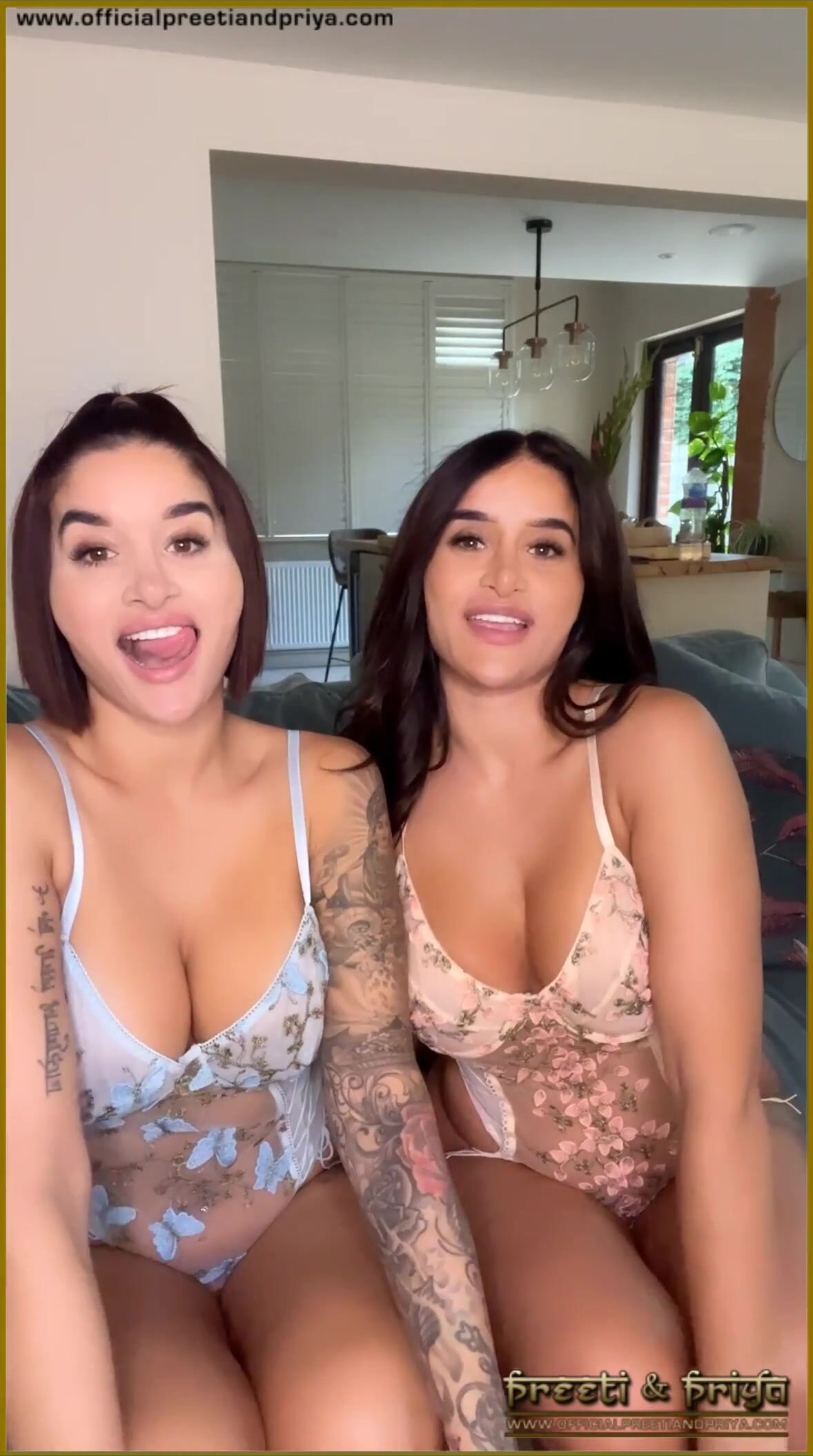 Preeti And Priya Horny Twin Sisters Playing With Tits In Lingerie Video -  ViralPornhub.com