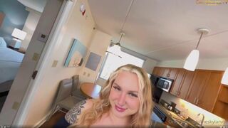 Theskylarvox Blonde Beauty Passionate Giving Deep Sloppy Blowjob to Her Cousin Onlyfans Video