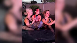 Burchtwins Young Baby Girl Having Fun While Wearing Bikini in Pool Live Onlyfans Video