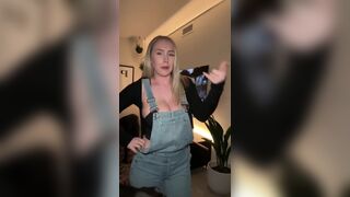 Wettmelons Blonde Babe Exposed Her Bouncy Tits While Try on New Cloths Video