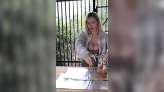 Wettmelons Big Titty Babe Shows How to Cook a Meat Video