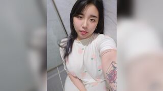 Japanese Babe Touching Hard Nipples Through Clothes Video