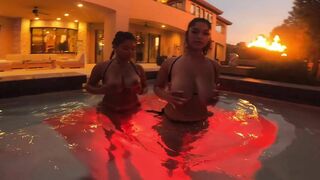 Kissingcousins Thick Thots Double Blowjob BBC In The Pool OnlyFans Video