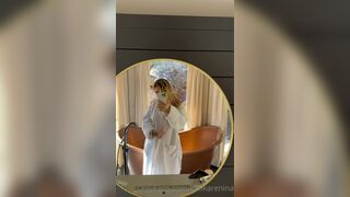 Katikarenina Tattooed Blonde Love to Shows her Sexy Tits and Figure in Mirror Onlyfans Video