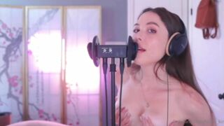 Foxen_kin Naughty Girl Ear Licking While Playing With Tits ASMR OnlyFans Video