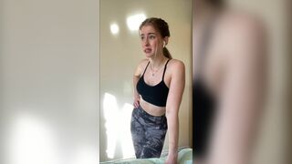 Miras Zalma Hot Model Teasing While Working Out Leaked Video
