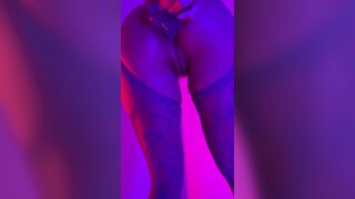 Horny Bitch Puts A Black Dildo In Tight Ass Video