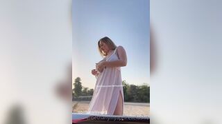 Bethanylilya Blonde Babe Shows Natural Big Boobs OnlyFans Video
