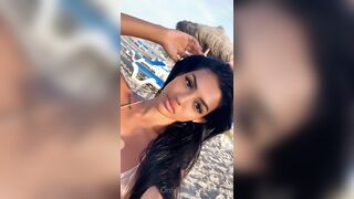 Nursh Love to Shows her Amazing Figure in Tight Bikini on Beach Onlyfans VIdeo