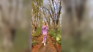 Christine_b Getting Naked While Running in the Woods Onlyfans Video