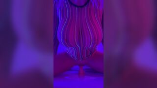 Hot Blondie With Big Boobs Dildo Fucking Video