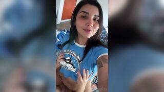 Andyytok Lusty Chick Filming herself Riding Bf's Cock on Bed Video