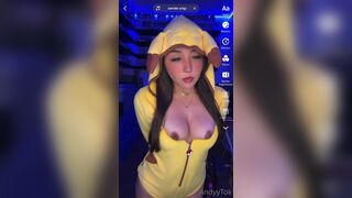 Andyytok Naughty Rubbing Nipples While Doing Tiktok Video