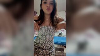 Andyytok Naughty Brunette Shows Tits and Ass While No one Around Video