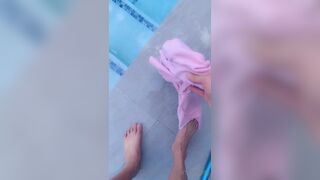 Francety Big Titty Slut Seduces Pool Boy and Teasing His Cock Onlyfans Video