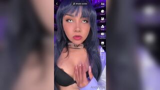 Andyytok Taking Out Her Nipples And Teasing Leaked Video