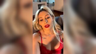 Vegasissa Teases Amazing Figure Wearing Red Lingerie And Exposed Tits Onlyfans Video