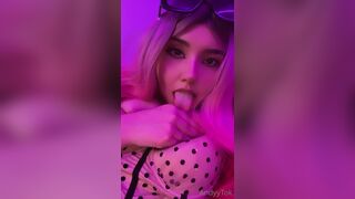 Andyytok Licking Her Own Hard Nipples Teasing Video