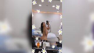 Andyytok Touching Her Nipple And Teasing Ass Infront Of Mirror Video