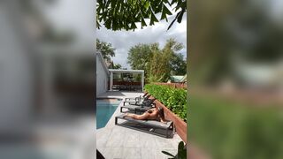 Francety Caught Someone Recording Her Naked By The Pool Onlyfans Video