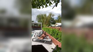 Francety Caught Someone Recording Her Naked By The Pool Onlyfans Video
