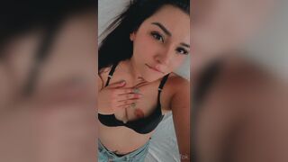 Andyytok Exposing Her Small Nipples And Touching Them Video