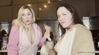 Onlyisla Having Fun With Hot Lesbian In The Kitchen While Shaking Boobs Onlyfans Video